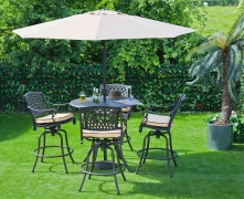 The Lisburn 4 Seat Outdoor Aluminium Garden Bar Set