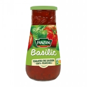 Sauce tomate et basilic bocal – Basil sauce – glass bottle – Panzani, 210g – Chanteroy – Le Vacherin Deli