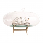 Sailing Boat in a Glass Ball