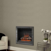 Be Modern Casita Electric Fireplace Wall Mounted – Brushed Steel / 18 inch