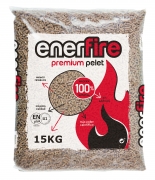 Enerfire Wood Pellets ENplus A1 BSL (975kg) – 65x 15kg Bags – Average Humidity Of 4.9% – Pellet Kings