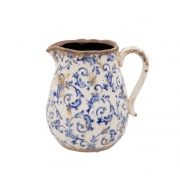 London Ornaments Blue Floral Ceramic Jug | The Desin Yard blue – The Design Yard