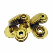 H.Webber – Snap Fasteners Size 24 (Regular) – 4 Piece Set – Gold Colour – Textile Tools & Accessories