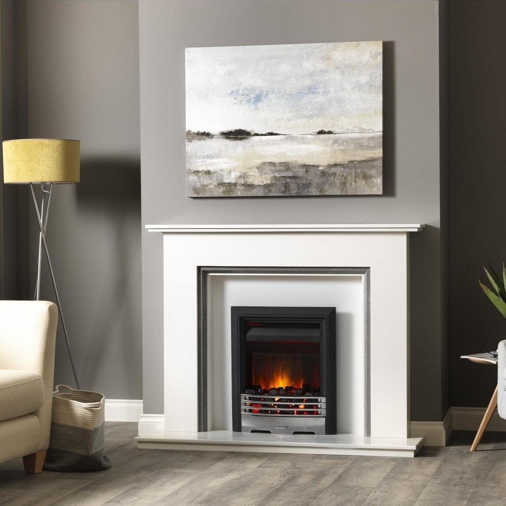 Burley Langton 1892  Electric Fire – Chrome / Black