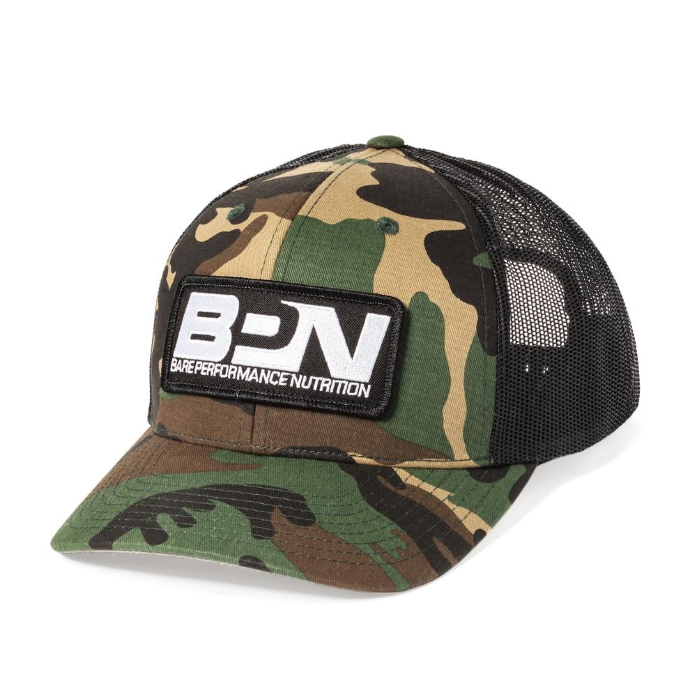 Bare Performance Nutrition Black/Camo SnapBack – Accessories – A-list Nutrition