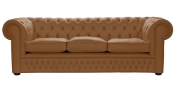 Portabello – 1694 Chesterfield Sofa – Caramel House Leather 2 Seater – High Quality Leather – Brown – Chesterfield – 2 Seater 155 X 82 X 96 cm