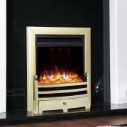 Celsi Electriflame XD Bauhaus 16 inch Electric Fire – Brass / Spacer required (allows for flush fit)