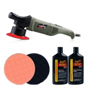 Chemical Guys Torq 10FX DA Machine Polisher Lake Country Pads and Meguiars Polishes Bundle – Blok 51