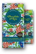 Chocolate & Love Sea Salt & Caramel 55% Dark Chocolate Bar 80g – Confection Affection