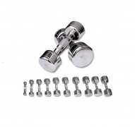 Steel Chrome Dumbbells 1kg-10kg Set (10 pairs) – Custom Gym Equipment