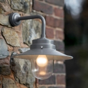 Belfast Exterior Metal Wall Light in Charcoal