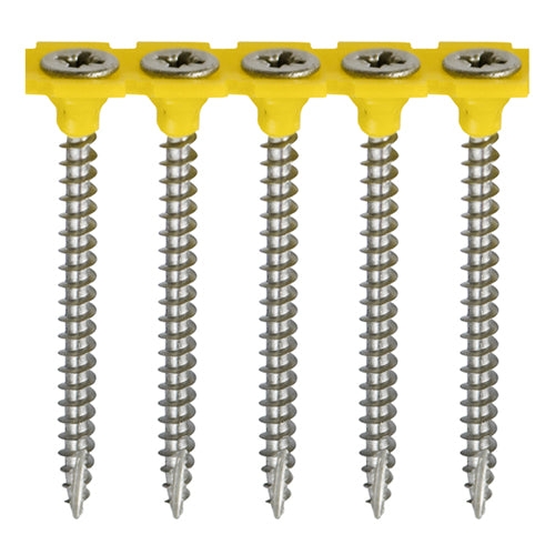 Timco Collated Classic Woodscrews – Stainless Steel – 4mm x 40mm (1000pcs) – Just The Job Supplies