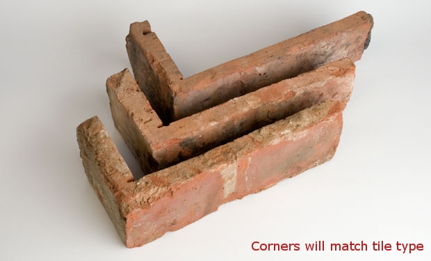 Traditional London Yellow Brick Slips – Corner Tiles – 1 Linear MetreBox Size – Corner Tiles – 1 Linear Metre – Reclaimed Brick Tiles