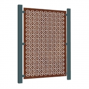 Starter Kit – 3 x Motif Corten Steel Fence Panels – 1780mm x 1190mm – Fencing & Barriers – Fence Panels – Stark & Greensmith