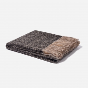 Boucle Alpaca Throw Black – Alpaca & Hand Loomed – Aessai