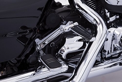 Adjustable Passenger Comfort Peg Mounts (Chrome) for Harley Davidson 93-up Harley-Davidson Touring models – Tri Glide & Freewheeler – Rick Rak