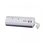 Desktop Power 2 x Power, 2 x USB, 1 x RJ45, 1x HDMI – White – Up Standesk