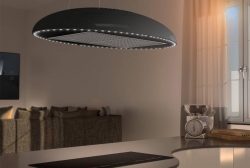 90cm Island LED Lamp Cooker Hood – Airforce Eclipse – Black