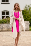 Classic Cashmere Cape Light Beige / One Size by Pink Avocet