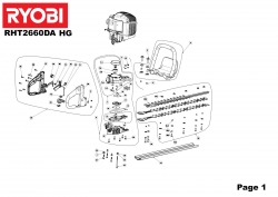 Ryobi – Spare Part – Tank For Hedge Trimmer – RHT2660DA – Tank – Genuine Replacement Part