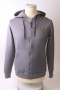 Lyle & Scott Men’s Golden Eagle Full Zip Fly Fleece Hoodie – 2XL – Grey – Get That Brand