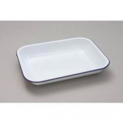 Falcon Enamel Bakepan – Traditional White – 28cm x 23cm x 4.5D