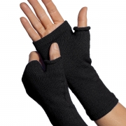 Fingerless Gloves – Protection for Hands – fragile skin – Black – Limb Keepers