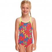 Funkita – Doggy Disco – Toddler Girls Printed One Piece Girls Age 6 – Aqua Swim Supplies