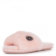 Gemma Sheepskin Slider Slippers – Medium – Soft Pink – Women’s – Bedroom Athletics