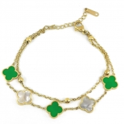 Gold Clover Bracelet £24.99 15+5cm – Gold – Ezavision