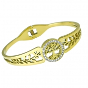 Gold Life Tree Bangle Perimeter :17cm – Gold – Ezavision