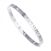 Gold Numeral Bangle 17cm – Silver – Ezavision