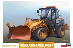 Hasegawa 1/35 Hitachi Wheeled Loader ZW100-6 Multiplow (Snowplow) Working Machine – # 66102 – Model Hobbies