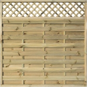 The Barnsbury screen Fence Panel with Lattice Top