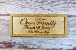 Family Name Sign 65cm – Rings – This is us – Forth Craft & Designs