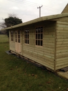 20 x 10ft Wooden Garden Summerhouse Shed 19mm Log Lap Ultimate Tantalised