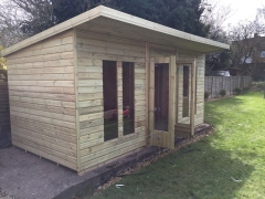 20 x 10ft Summerhouse Ultimate Reverse Georgian Style Gabled Shape 2ft Overhang