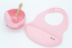 INOBY Silicone Starter Weaning Set Bubblegum Pink