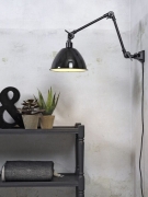 Wall Lights – Amsterdam Wall Light, Black Enamel Shade, Small, Medium and Large, Adjustable It’s About RoMi – Heavenly Chandeliers