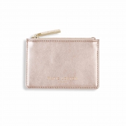 Katie Loxton Alexa Metallic Card Holder – Metallic Rose Gold