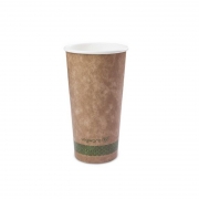 16oz Single Wall Brown Kraft Hot Cup, 89 Series – Pack (50)