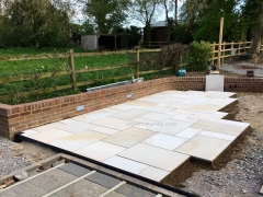 Sawn Camel Dust Shotblast 1200x600mm Paving Stone Pack 22mm 17.5m² – Indian Sandstone – £30 Per M² – Infinite Paving