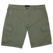 La Martina Mens Olive Bermuda Stretch Slim Cargo Twill Shorts – 52 – Robert Old & Co