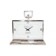 Latham Medium Aluminium Rectangular Clock With Roman Numerals