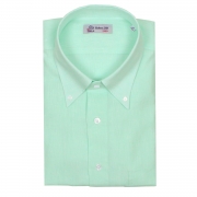 Robert Old Mens Light Green 100% Linen Long Sleeve Shirt – 40 – Robert Old & Co