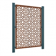 Marrakech Corten Steel Fence Panel – 1780mm x 1190mm – Fencing & Barriers – Fence Panels – Stark & Greensmith