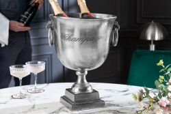 Champagne Cooler 40cm Silver – Creation Furniture