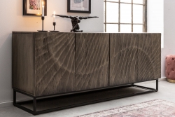 Sideboard Fossil 177cm Acacia Wood Grey – Creation Furniture