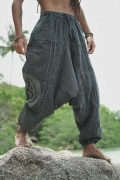 Harem Pants – Stonewash Ohm – Grey – The Karmic Chameleon