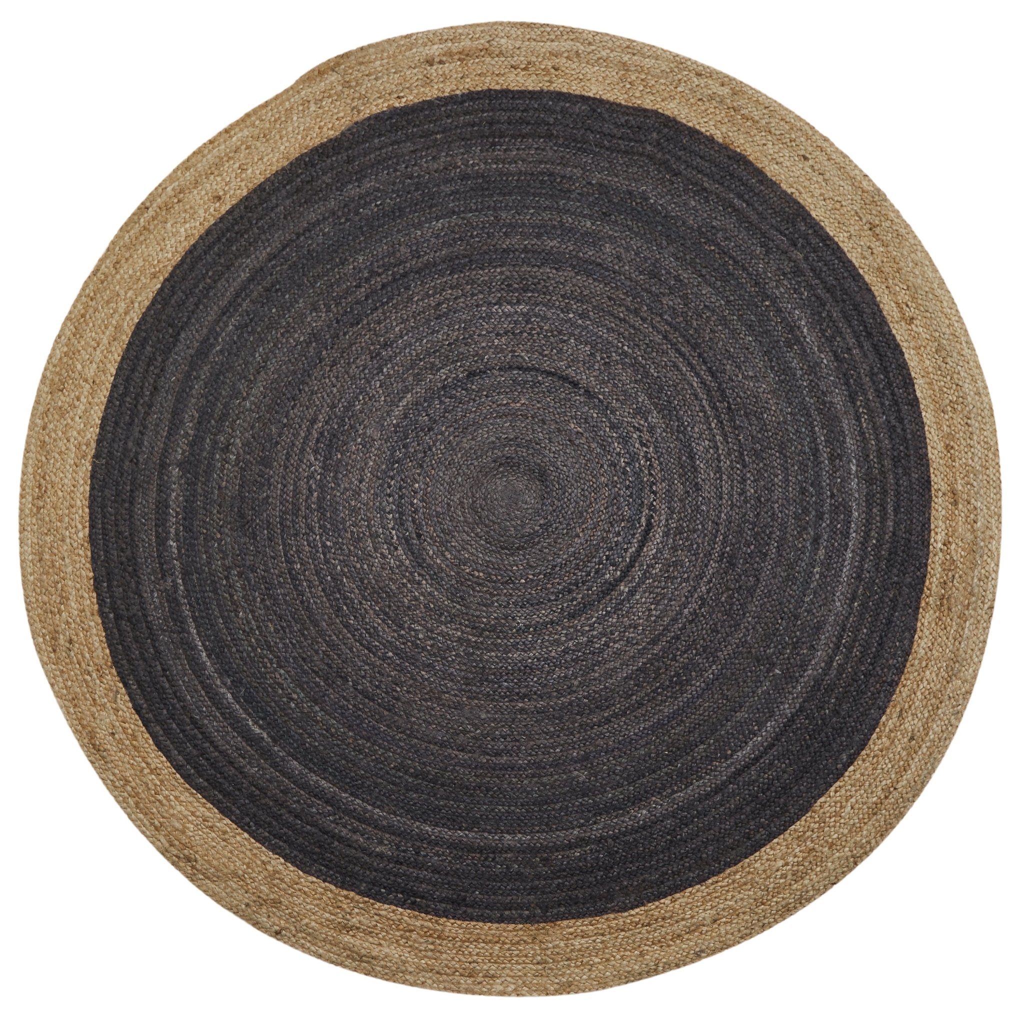 Milano Soft Jute Rug with Light Grey Centre – 200cm Diameter by Native Home & Lifestyle – Furniture & Homeware – The Luxe Home